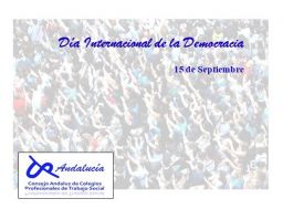 Día Internacional de la Democracia, 15 de Septiembre